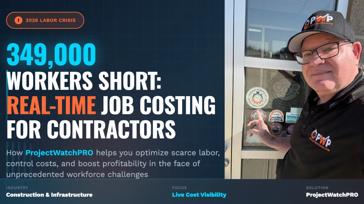 349,000 Workers Short: How Real-Time Job Costing Helps Contractors Thrive Amid the 2026 Labor Crunch
