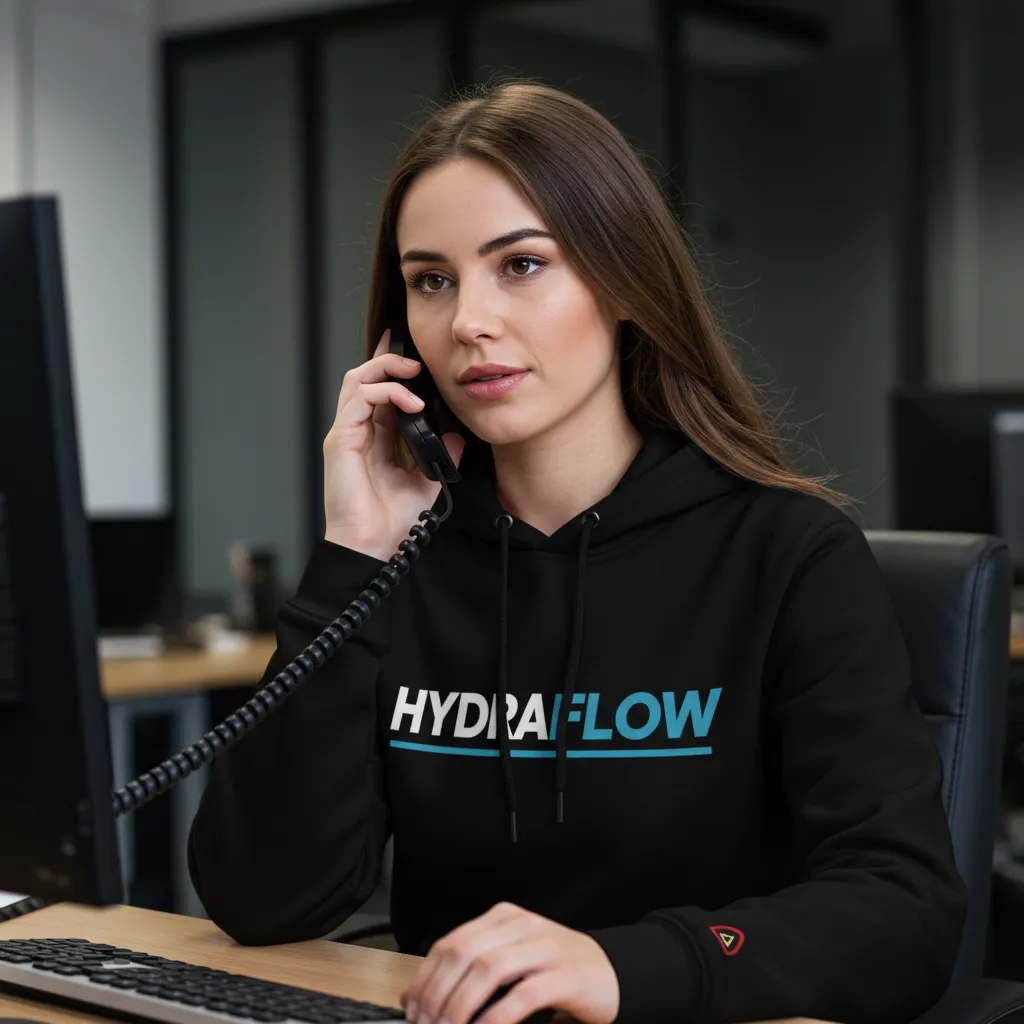 hydraflow office answering a phone call from a customer in croydon with a blocked drain