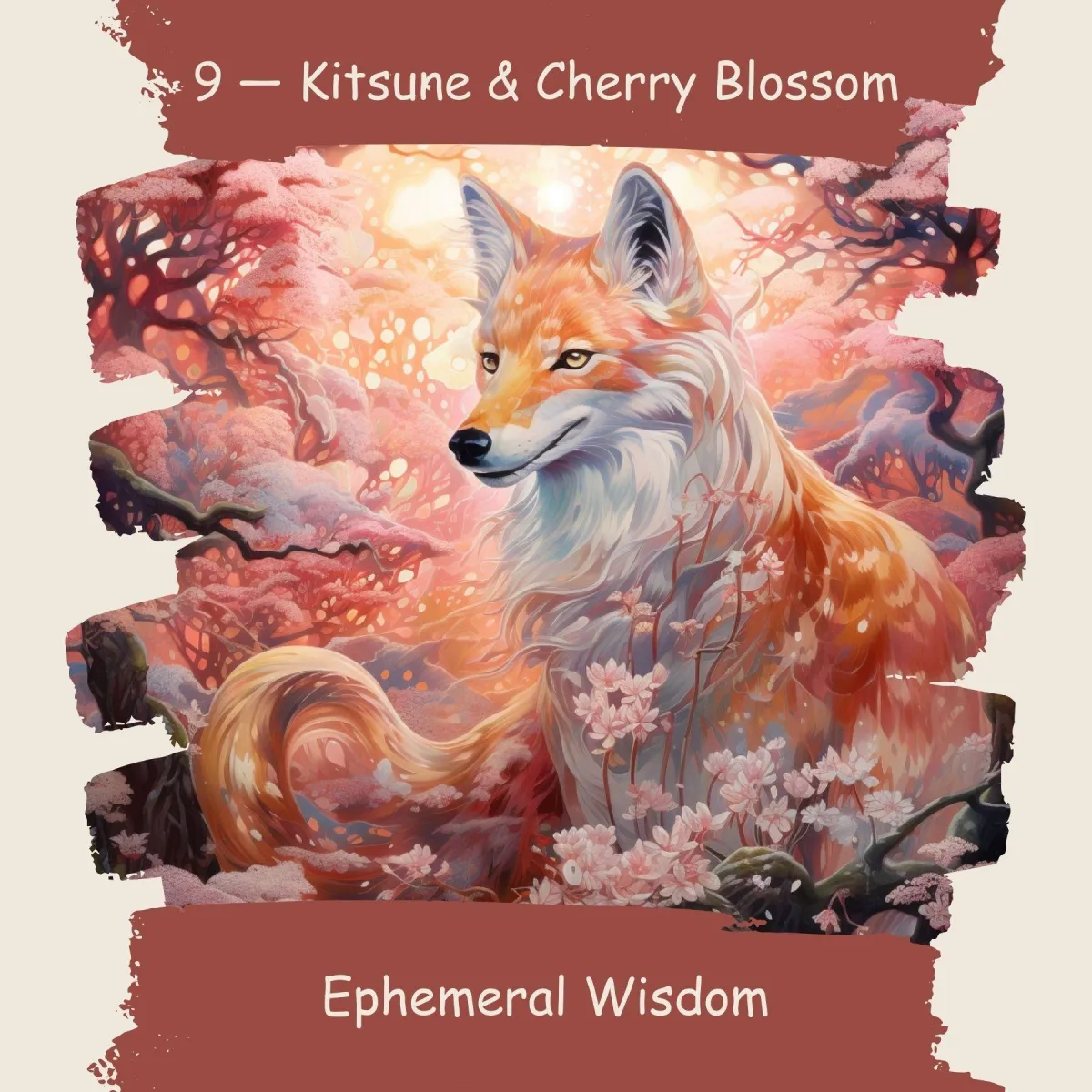 9 — Kitsune & Cherry Blossom Card