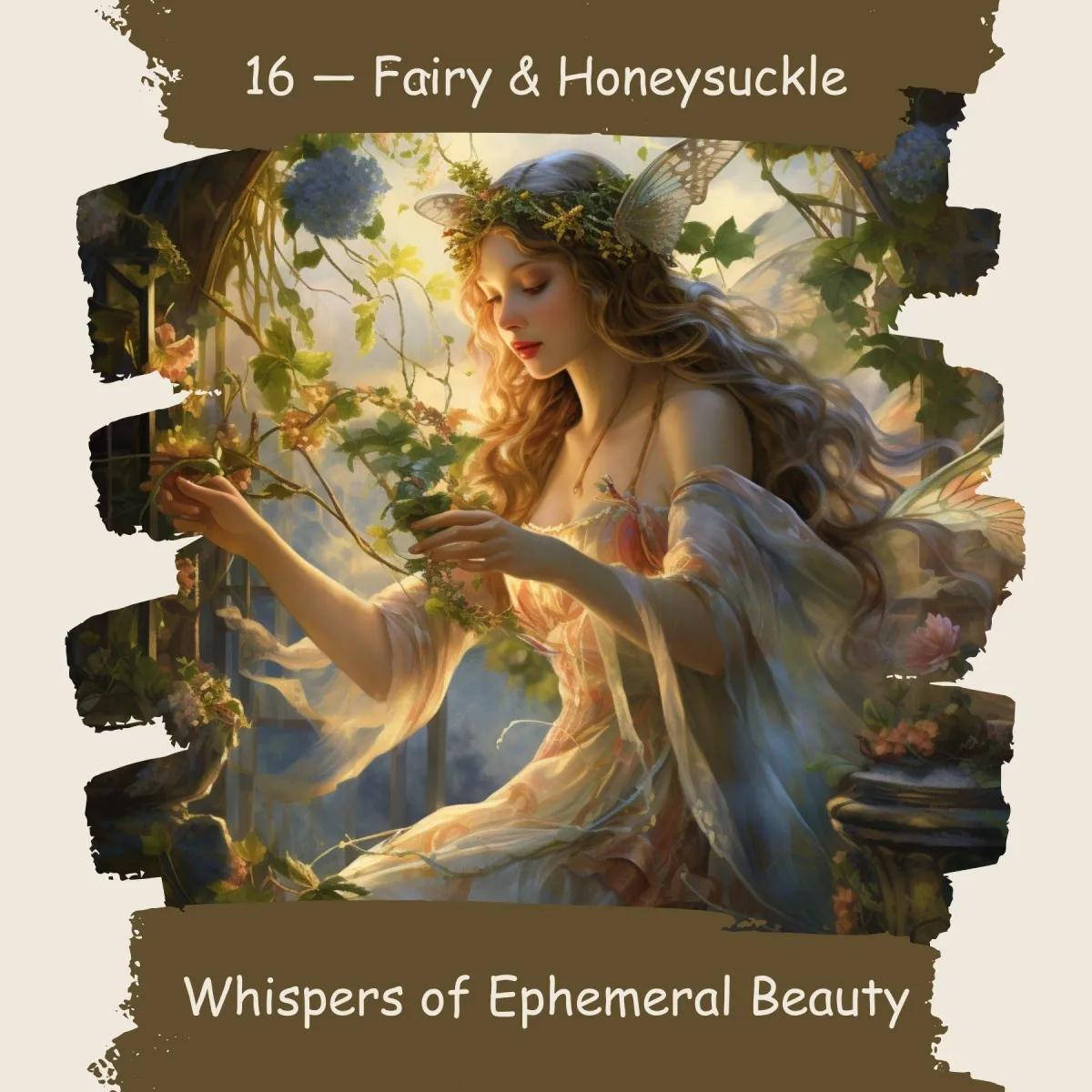 Fairy & Honeysuckle Card