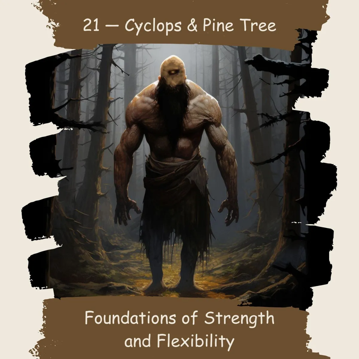 Cyclops & Pine Tree Card