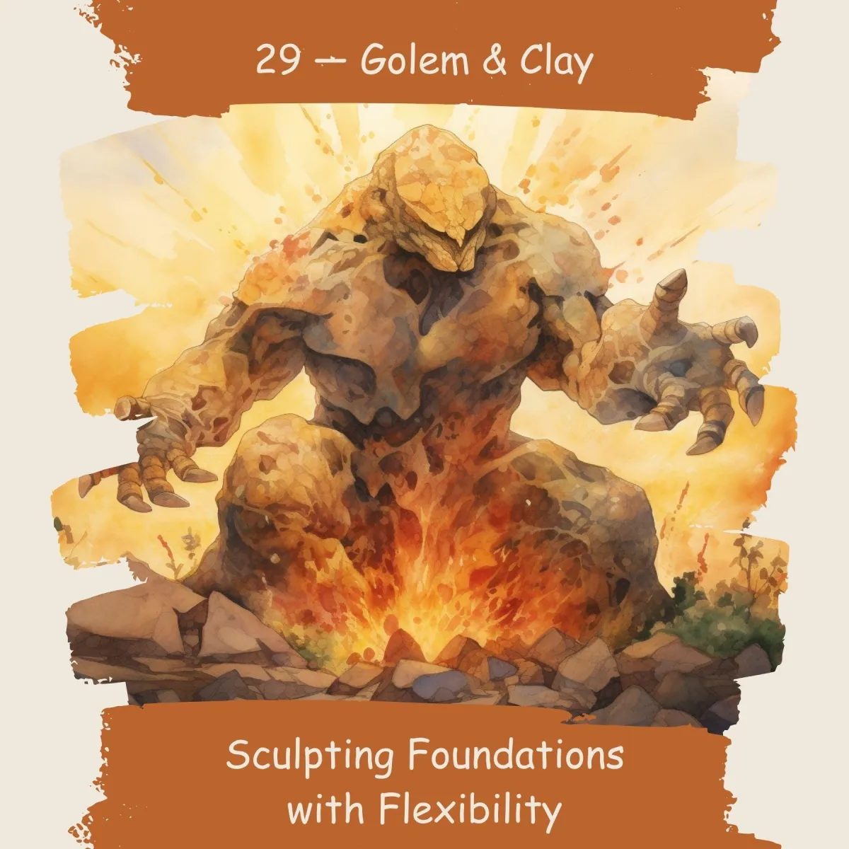 Golem & Clay Card