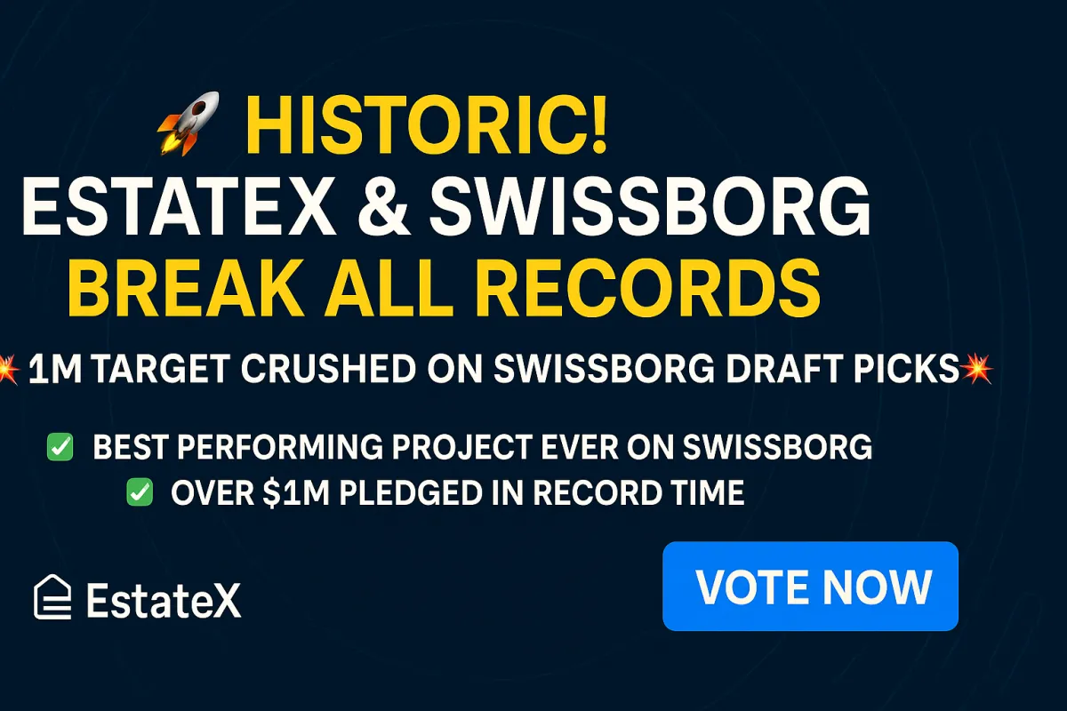 🚀 HISTORIC! ESTATEX & SWISSBORG BREAK ALL RECORDS 🚀
