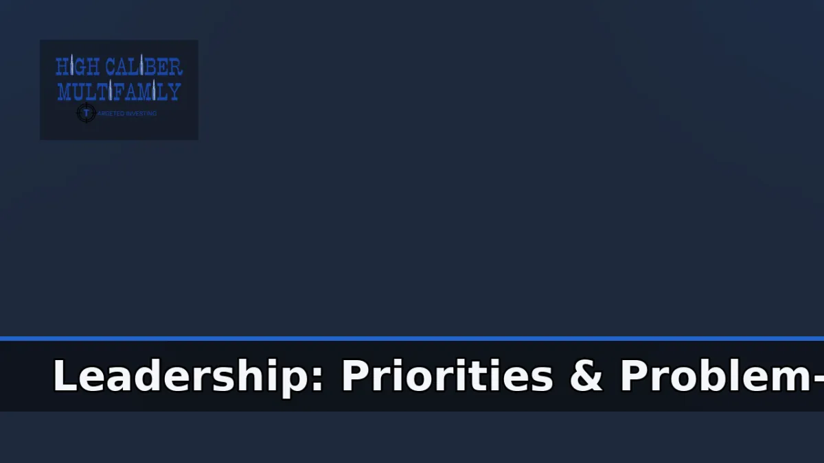 A Day in the Life of THE Asset Manager: Urgent/Important Matrix