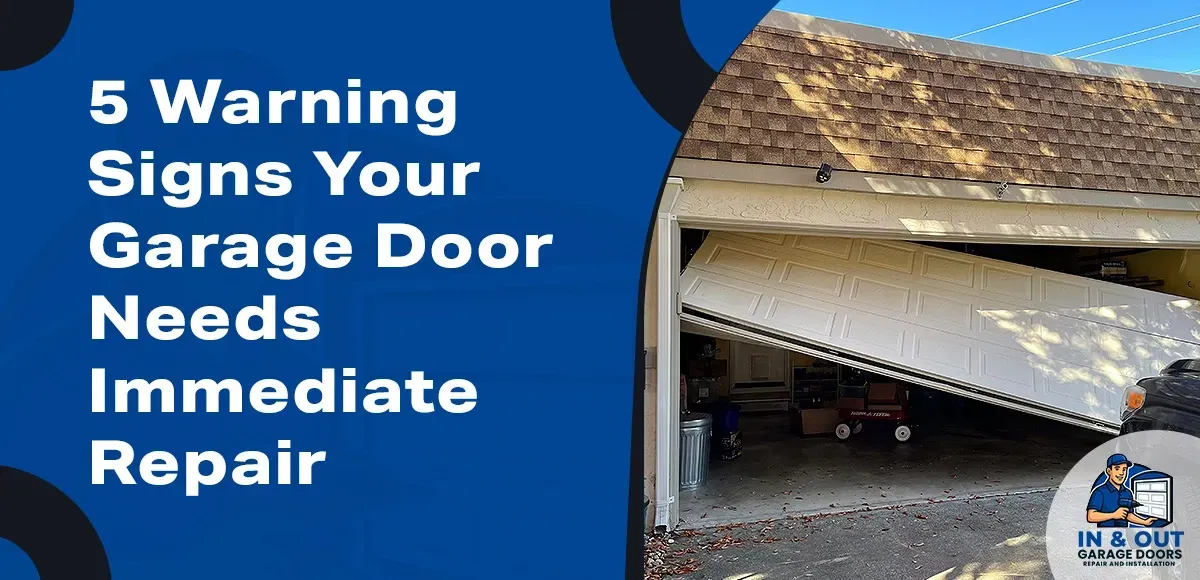 5 Warning Signs Your Garage Door Needs Immediate Repair