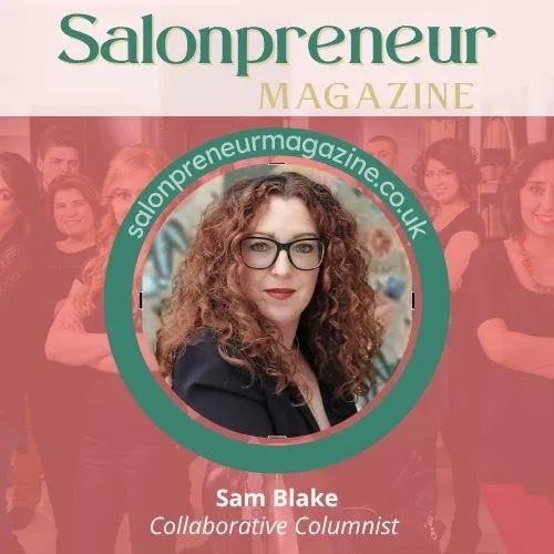 Headshot of Sam Blake, Collaborative Columnist, Salonpreneur Magazine
