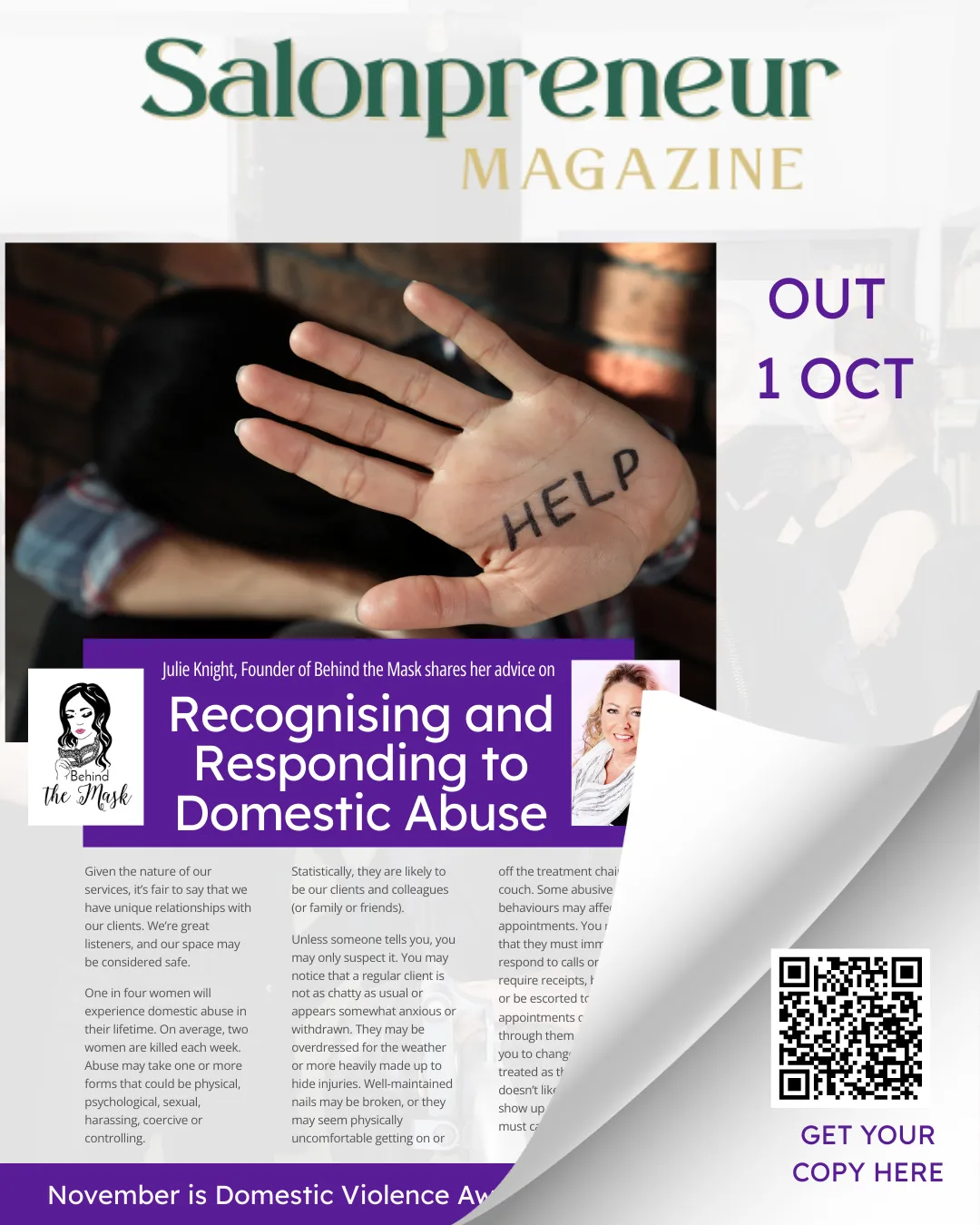Domestic Violence Awareness in the Beauty Industry: How to Recognise and Respond Safely
