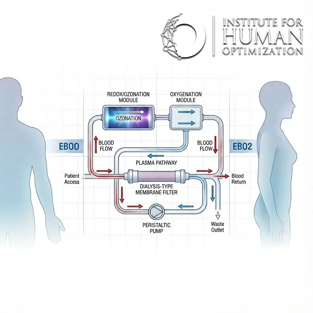 Ozone Therapy, EBOO, and EBO₂: Mechanistic Distinctions in Blood-Based Oxygen and Redox Interventions