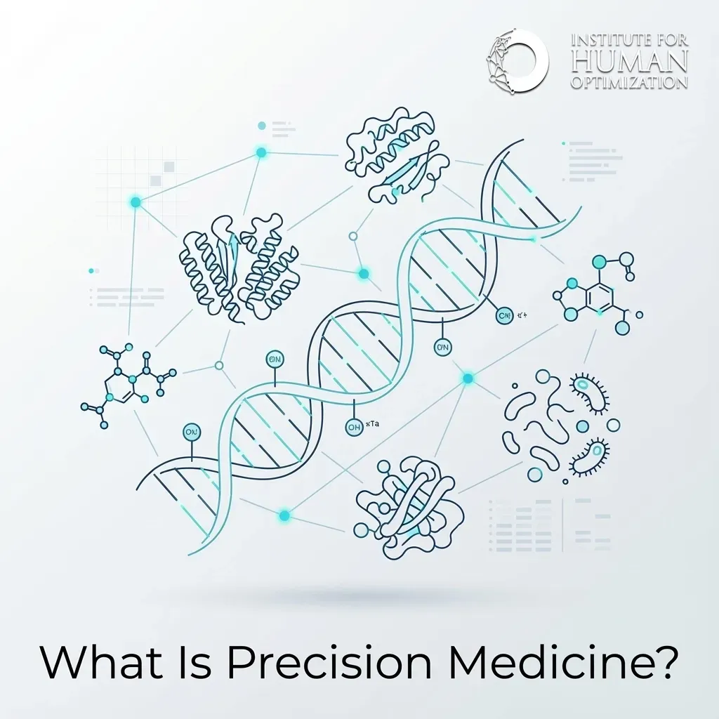 Conceptual illustration representing precision medicine and personalized healthcare