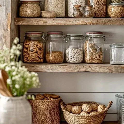 natural ingredients arranged in a calm kitchen