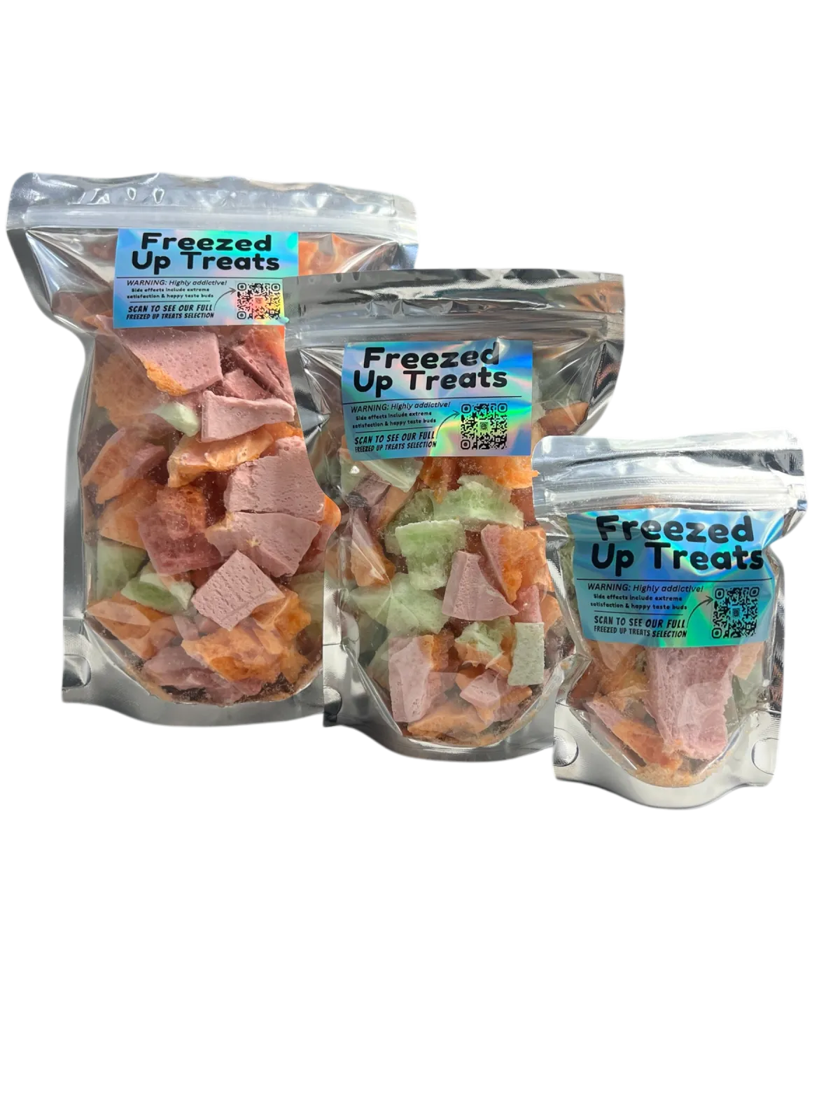 Freeze-Dried Lactose-Free Rainbow Sherbet Ice Cream – A Fruity, Tangy, & Crunchy Treat!
