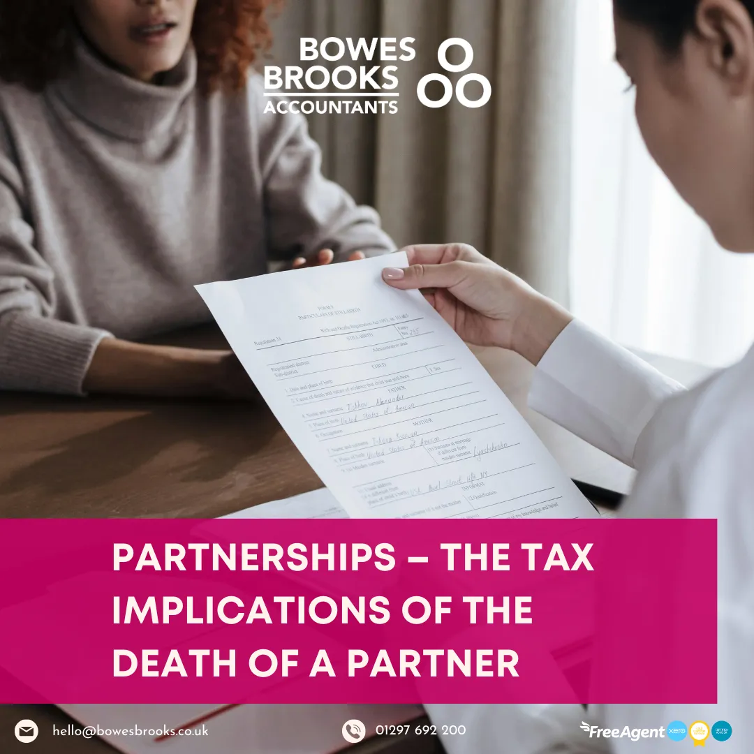 Partnerships – The tax implications of the death of a partner