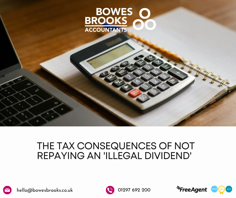 The tax consequences of not repaying an 'illegal dividend'