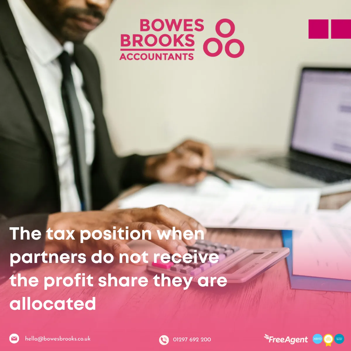 The tax position when partners do not receive the profit share they are allocated 