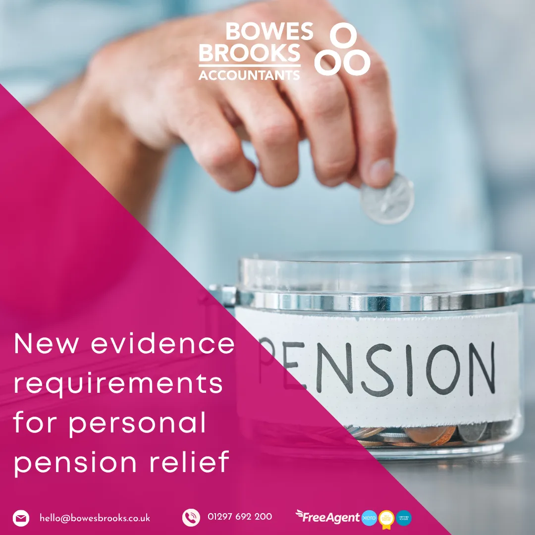 New evidence requirements for personal pension relief 