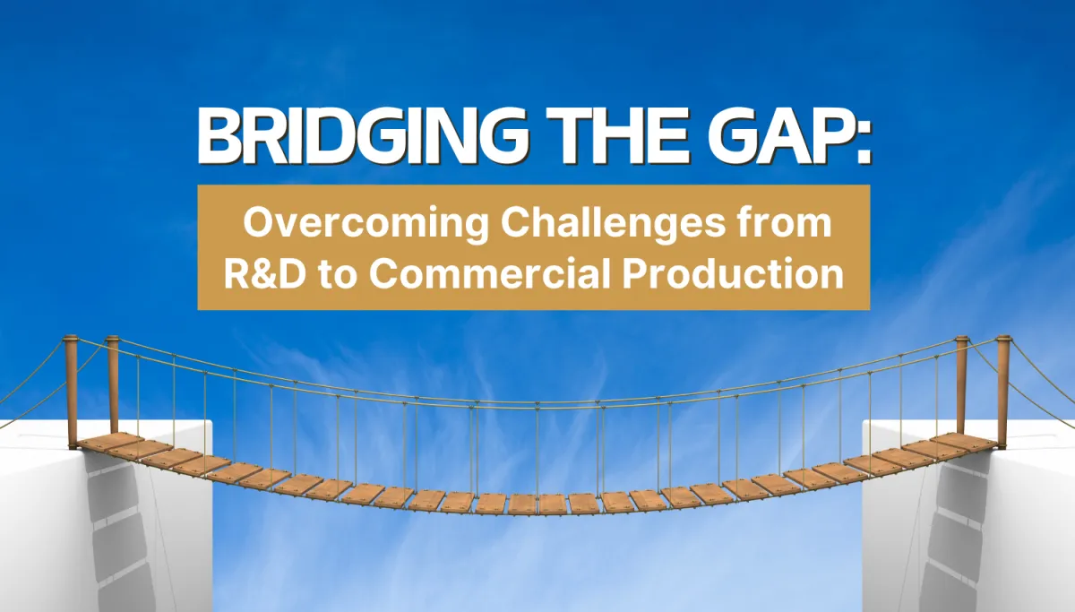 Bridging the Gap: Overcoming Challenges from R&D to Commercial Production