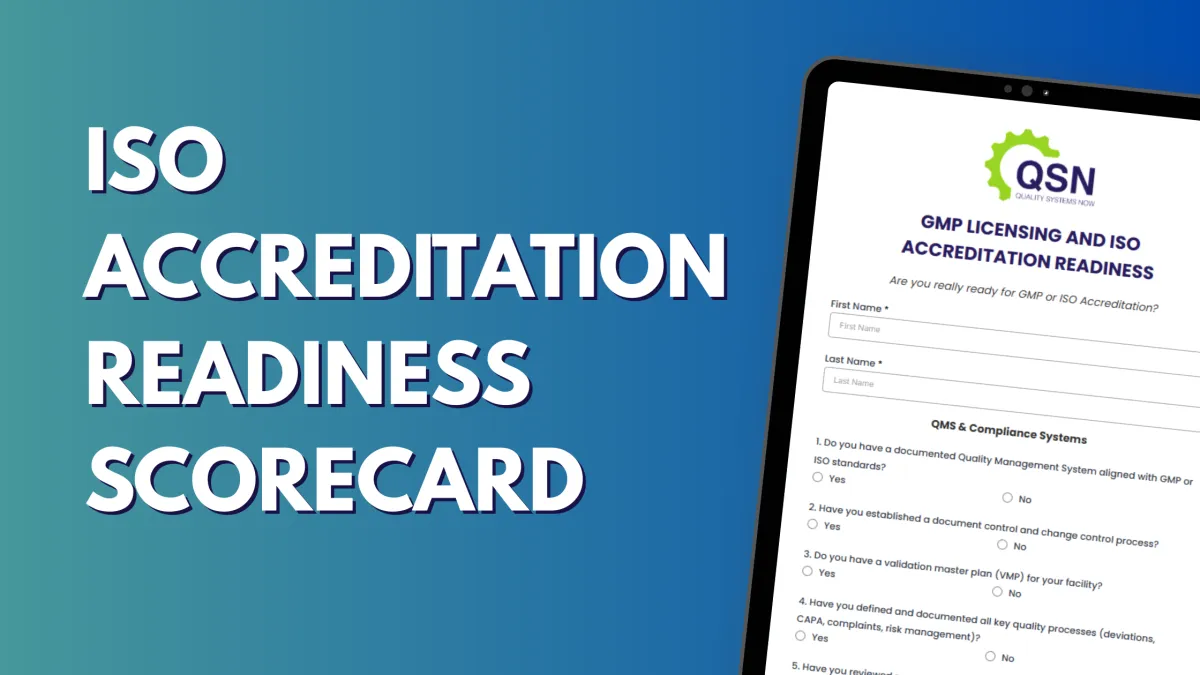 ISO Accreditation Readiness Scorecard