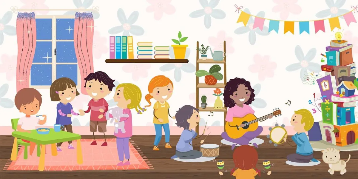 illustration preschool kids