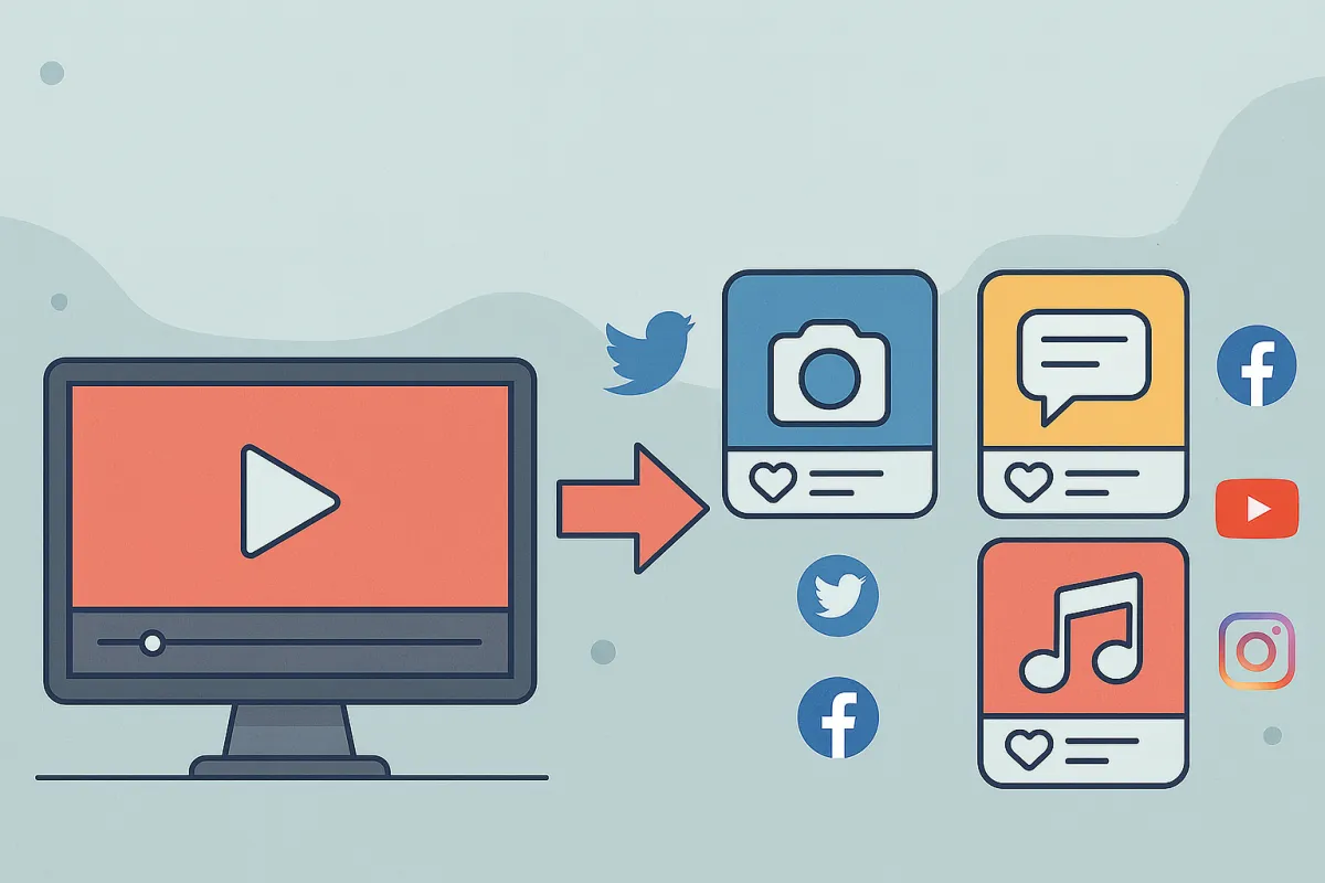 How to Repurpose One Video Into 10 Pieces of Social Media Content