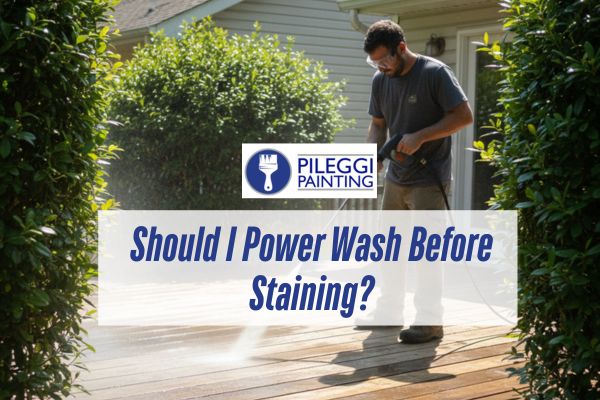 Should I Power Wash Before Staining?