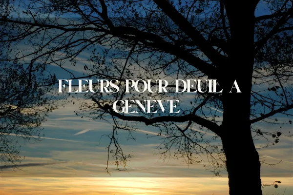 Bouquet funéraire livré à Genève pour un deuil, fleurs sobres et locales