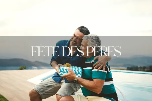 père et enfant cadeau fête des pères