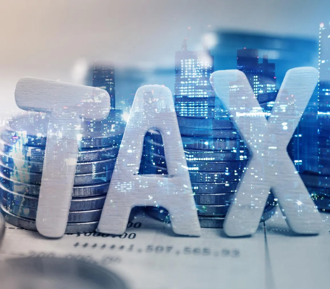 3D TAX letters with city backdrop, symbolising property investment tax breaks