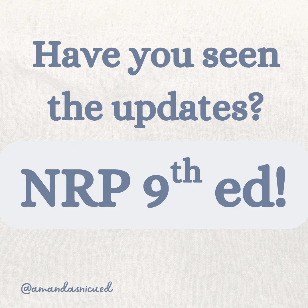 have you seen the updates? NRP 9th Ed