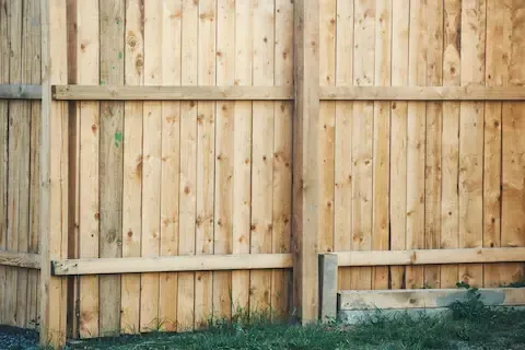 Wood privacy fence installation by Brownsville Fence Contractors