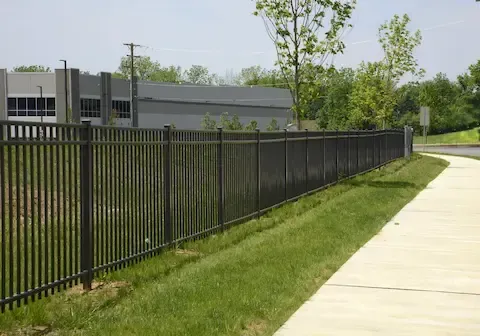 Wrought iron fence installation by Brownsville Fence Contractors