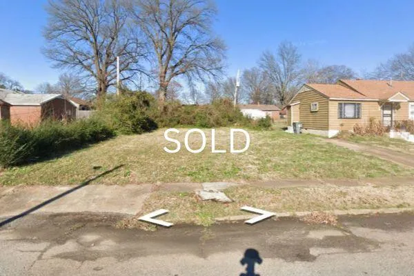 SOLD - New investor residential vacant lot deal! Doris Ave. Memphis, Tennessee 38106