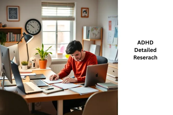 erson with ADHD looking confused while checking time, representing disconnection between body signals and awareness