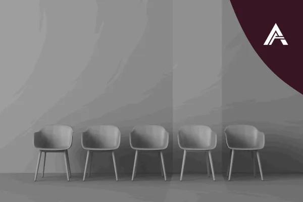 Minimal abstract image representing leadership burnout