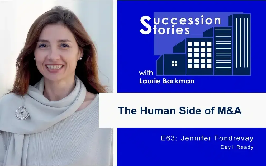 63: Human Side of M&A Deals | Jennifer Fondrevay 