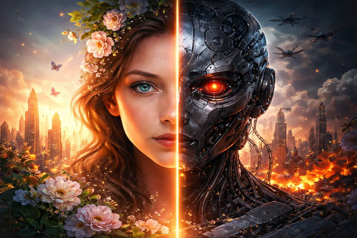 Human and AI: united and divided