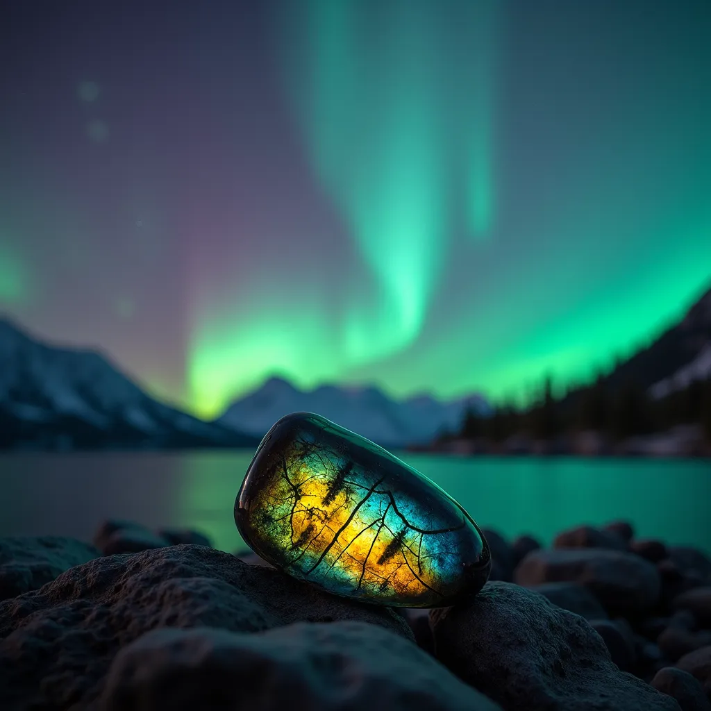 Newfoundland & Labrador coastal landscape with lighthouse, colorful houses, and northern lights, symbolizing soul healing and spiritual guidance.