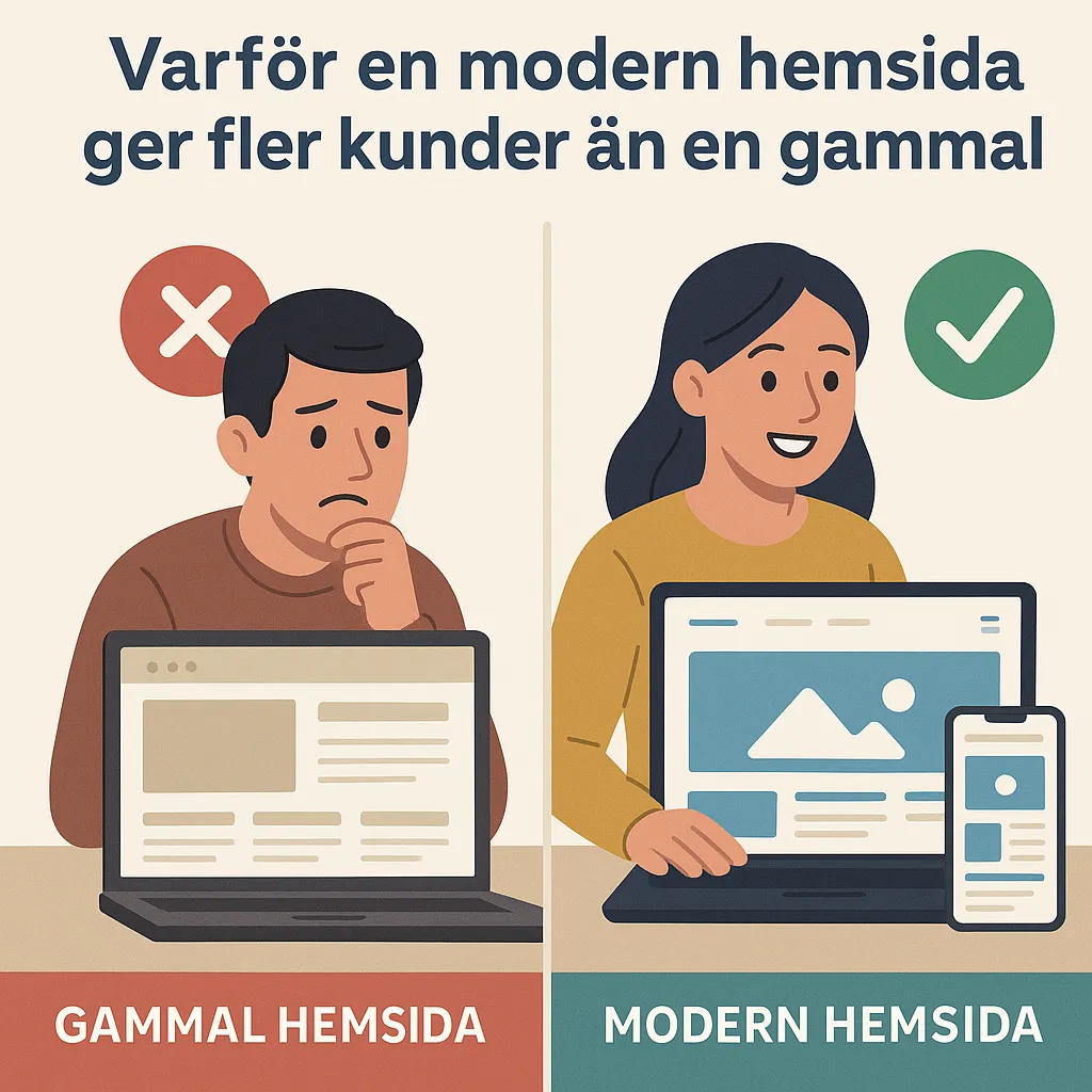 Varför en modern hemsida ger fler kunder än en gammal