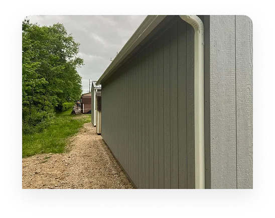 House gutter system illustrating how gutters protect the home.