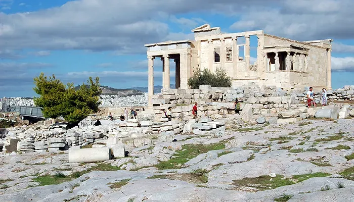 Blick auf die Akropolis