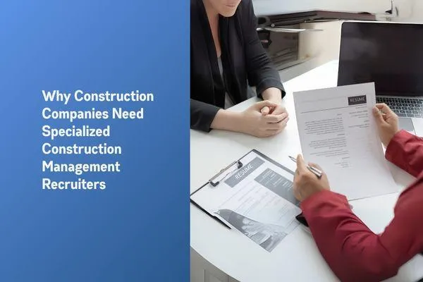 Why Construction Companies Need Specialized Construction Management Recruiters
