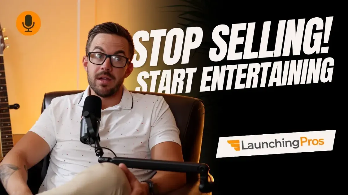 Jesse Mullen talking about how to stop selling and start entertaining