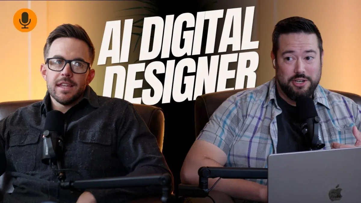 Isaac Johnson and Jesse Mullen talking about an ai digital designer