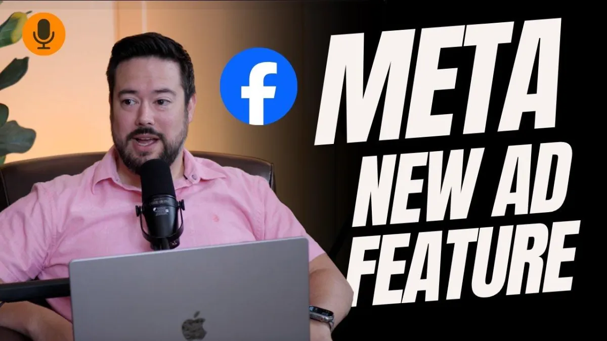 Isaac Johnson talking with title Meta new ad feature