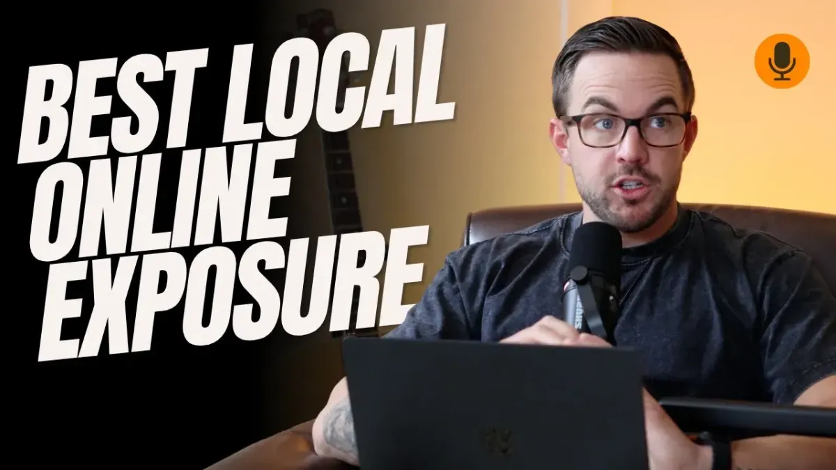 Jesse talking with title "Best Local Online Exposure"