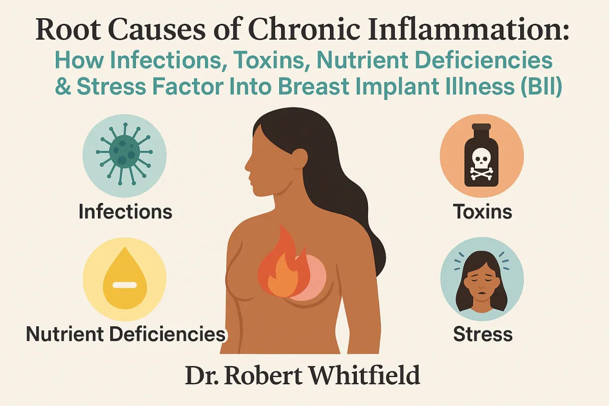 Root Causes of Chronic Inflammation: How Infections, Toxins, Nutrient Deficiencies & Stress Factor Into Breast Implant Illness (BII)