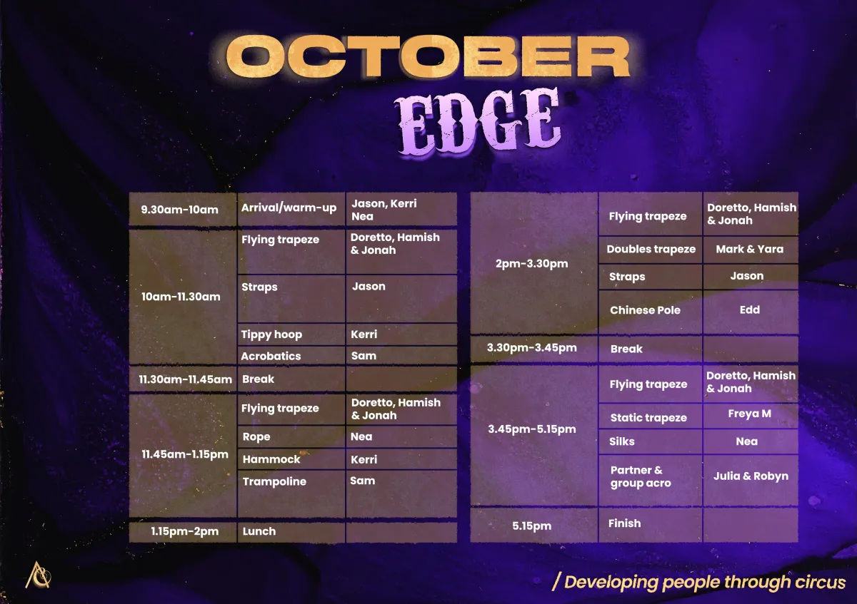 October Edge schedule has something for everyone