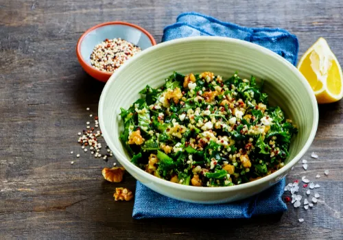 Image of quinoa and kale salad