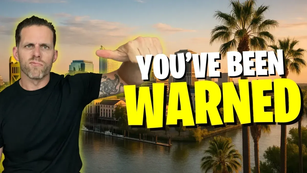 Lance pointing at the words "You've Been Warned"