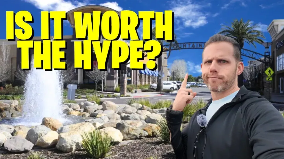 Lance pointing at Roseville suburb