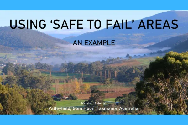 Using 'Safe to Fail' Areas
